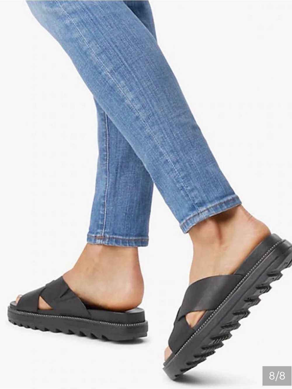 Sorel Black Mule Sandals